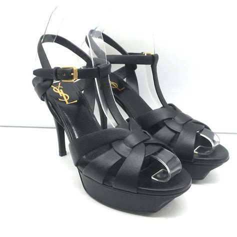 ysl tribute 75 black|Saint Laurent 75mm Tribute Sandals .